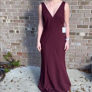 Bella Bridesmaids dress GB046P Ruby/crepe size 6